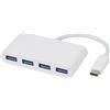 ViVanco™34292 hub di interfaccia USB 3.2 Gen 1 (3.1 Gen 1) Type-C 5000 Mbit/s Bianco
