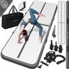 KESSER® tappetino da palestra gonfiabile airtrack 2m/3m/4m/5m/6m tappetino da ginnastica | incl. borsa di trasporto e pompa d'aria elettrica | tappetino da yoga, tappetino da tumbling, tappetino da allenamento, tappetino da palestra e fitness