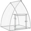 vidaXL Gabbia per conigli Silver 100x105x120 cm Acciaio zincato