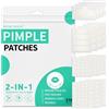 Home Holic 218 Pezzi Patch Brufoli Cerotto Brufoli Idrogel Pimple Patch Giorno e Notte Della Acne Patch 2-In-1 Cerotti Per Brufoli Invisibile Cerotti Brufoli Viso(198 pezzi+16 Strisce+4 Naso)
