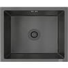 ANW HOME Lavello Cucina 1 Vasca 47x45 cm, Nero