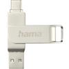 Hama Chiavetta USB C-Rotate Pro, USB-C 3.1/3.0, 256GB, 100MB/s, Argento