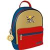 Pyramid International ONE PIECE (LUFFY) Fashion Backpack - Luxury Faux Leather, Unique Lining, Matching Zipper Accessory, Inner & Outer Pockets, Durable & Lightweight, A Must-Have for One Piece Fans