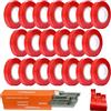Cayway 21 Pacco Legatrice per Piante, Legatrice per Piante Vigneto Pomodori, 20 Pz Nastri per Vivaio, 1 Scatola di Graffette per Uva, Pomodori e Viti