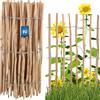 KOTARBAU® Staccionata in Legno per Giardino, Recinzione Legno 1 x 5 m | Staccionata Giardino Esterno, Bordura Giardino Legno, Steccato in Legno, Distanza Stecche 3-4 cm, Nocciolo