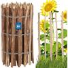 KOTARBAU® Staccionata in Legno per Giardino, Recinzione Legno 0,7 x 5 m