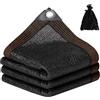 NUTKIT 3M x 5M Rete Ombreggiante, Rete Ombreggiante per Esterni, Tenda a Vela Protezione UV 90%, Rete Ombreggiante con Occhielli, per Esterni Pergola Piante Da Patio Serra Pollaio Auto Piscina