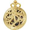 Tiong Vintage Unique Hollow Mechanical Steampunk Pocket Watch with Chain Skeleton Roman Numerals Pocket Watches for Men Gifts & Box