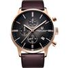 LACZ DENTON Pagani Design 2720k Uomo Cronografo al quarzo Uomo Orologi Sportivi Impermeabile Uomo Moda Orologi da polso in acciaio inox Business Watch per gli uomini Orologi Casual