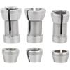 PureBowlic Set di mandrini per pinze in acciaio al carbonio, adattatore di precisione da 6 mm, 635 mm, 8 mm, con dado per fresatrice elettrica, fresatrice, fresatura da 5 a 8 pezzi, facile conversione