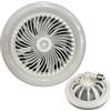 Générique Ceiling Fan, Modern White Ceilings Light, Fan Lamps, Regolabili Speed Lights Fixture for Home, Bedroom, Living Room, Study Rooms, Dining Area, Piccoli Apartments, Dorm, 26.5/24.3/9.1 Inches