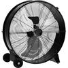 COSTWAY Ventilatore da Terra Industriale a 3 Velocità con Pale in Alluminio, Ventilatore a Piantana Potente ad Alta Velocità su Ruote in Gomma, 180W Max, 65x37x67 cm (Stile 4)