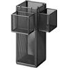 SZLIFE Organizzatore di stoccaggio dell'ombrello Organizzatore robusto Spazio portatile Decorativo Porta ombrello di ferro di capacità per casa, con 2 Piccoli Titoli