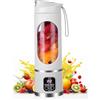Udbrud Ubdrud Mini Frullatore Portatile, 450 ml Frullatore Elettrico, USB Ricaricabile, Smoothie Maker con 12 Lame, Fresh Juice Frullatore per Frullati di Frutta e Verdura