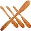 FUNOMOCYA Set 4 Pezzi Spalmaburro in Legno Pregiato Coltelli da Burro e Marmellata Manico Ergonomico Utensili da Cucina per Pane Formaggi e Condimenti per Colazioni e Uso Quotidiano