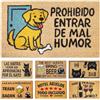 LUA VIKA Zerbino ingresso esterno simpatico, tappeto ingresso interno, zerbino cocco, zerbini per ingresso esterno divertenti 40x70x1,5 cm, Perro alegre