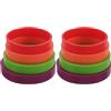 NUOBESTY 8 Pezzi Anelli in Silicone Spessore per Mattarello, Guide da 2/3/6/10mm per Impasto, Stabili per Pizza, Dolci e Pasta