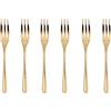 Sambonet - Taste Set di 6 Forchette Dolce in Acciaio Inox, Forchette da Dessert finitura PVD, Lavabili in lavastoviglie, Gold