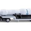 Siku 1758 Camion MAN con razzo ESA e gancio di traino, 1:87, carrozzeria in metallo, bianco-argento, camion giocattolo spaziale per gli appassionati di astronautica