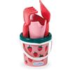 Ecoiffier - Secchiello Fragole con accessori, 12 cm, con setaccio e paletta, per bambini dai 12 mesi, 7900000696