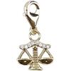 Depesche 11785-068 Charms Express Yourself-Ciondolo per collane e bracciali, a Squame, Placcato Oro, Come Piccolo Regalo, Multicolore, Normal