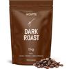 Incapto Caffè in Grani di Specialità 1kg | Dark Roast Brasile 100% Arabica - Massima Caffeina| Tostatura Oscuro e Naturale | Finca Minas Gerais, Fazindas| Espresso Forte