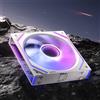 AsiaHorse Dawn Pro RGB Ventola per pc, 120 mm, daisy chain, Infinity Mirror, HDB, 71 CFM, 1850 r/min, 2,6 mm H2O, cavo PWN 4 poli e cavo ARGB 5V 3 poli, per Asus Aura, ASRock, Gb, MSI, bianco