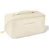 Aucuu Borsa Cosmetica da Viaggio, Beauty Case da Viaggio Donna, Borsa da Viaggio per Cosmetici, Borsa Cosmetica da Donna in Morbida Pelle PU, Borse da Toilette Impermeabile Portatile