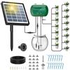 UKSUNVI Sistema di irrigazione a goccia da giardino, alimentato a energia solare, automatico a goccia, design anti-sifone per piante in vaso, serra, 12 modalità temporali impianti di irrigazione