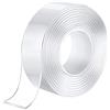 Winline Generico Nano Nastro Biadesivo, Extra Forte, Multifunzione Trasparente, Non Lascia Tracce, Riutilizzabile,per Incollare Foto e Poster, Fissare Tappeti, Articoli in Pasta (5M x 3CM x 2MM)