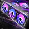 AsiaHorse Dawn Pro RGB Ventola per pc, 120 mm, 3 pezzi, daisy chain, Infinity Mirror, HDB, 71 CFM, 1850 r/min, 2,6 mm H2O, cavo PWN 4 poli e cavo ARGB 5V 3 poli, per Asus Aura, ASRock, Gb, MSI