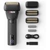 WMARK NG-7982 - Rasoio elettrico da uomo per testa e barba, motore 9000 giri/min, IPX6, batteria 150 min, LED, USB-C, Dry & Wet