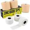 SPORTTAPE Kit Bendaggio Caviglia - 6 Rotoli - 3× Underwrap beige 7 cm x 27 m + 3× Nastro Ossido di Zinco bianco 3,8 cm x 10 m - Protezione della Pelle & Fissaggio Sicuro della Caviglia