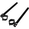 Sinkees Semimanubri Manubrio a Clip da 43mm, Tubi da 7/8 pollici in alluminio CNC Accessori moto,Per Yamaha YZF R6,per Kawasaki ZX6R,per CBR600 F4/F4I,per Speed Triple 900,per GSX750R/GSX1100R (Nero)