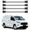 OMAC Barre Portatutto Trasversali in Alluminio per Ford Transit Custom/Tourneo Custom II 2023-2026 - TÜV/DIN 75302