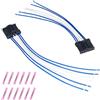 HISports 2 pezzi 6 pin fanale posteriore cablaggio spina 1606248780 compatibile con Peugeot 206 207 307 308,18 cm luce posteriore cablaggio spina