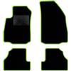 QUEMAR Tappetini Auto compatibili con Opel Mokka e Mokka X 2012-2020/ Kit Tappeti Moquette e Gomma su Misura (Set 2 Anteriori +2 Posteriori)/ Ricami e Colori Personalizzati (Bordo V.Acido, 0 Ricami)