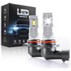 Onraying Ampoule HB3 LED, 6500K LED 9005 de Phares Voiture Automobile, 1000% Luminosité, 9005 Led Phare 1:1 Taille Halogène, 90000+ Heuresde Durée de Ve, IP68, Plug-N-Play, 2 Pièces