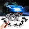 Sidaqi Blu 16 LED Griglia Luci di avvertimento stroboscopiche Dash Deck Visiera Polizia Flash Lights Car Truck Ambulanza Luci stroboscopiche di emergenza con telecomando Wireless 12V