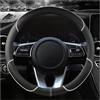 TDXWFBH Coprivolante Auto in Pelle per Renault Arkana | Captur 2 | Clio 5 | Zoe 2020-2024 2025 2026, Copri Volante Copristerzo Traspirante e Antiscivolo Copertura Volante Accessori,O
