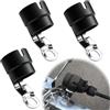 TZEKING 3PCS Supporto per Spina di Rimorchio 7 e 13 Poli, Supporto Girevole con Piastra di Montaggio in Metallico, Per Rimorchio e Carrello Elevatore
