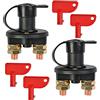 Gebildet 2pcs Universale Interruttore di Scollegamento,Separatori di Batterie per Auto,Barca,Camper