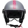 MOMO DESIGN CASCO JET FGTR CLASSIC E2206 FLUO MATT GREY/FUCSIA XL
