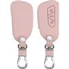 kwmobile Custodia Compatibile con VW Golf 8 con 3 tasti - Cover Chiavi Auto Protezione Copri Telecomando - Copri Chiave Copertura oro rosa