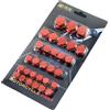 Generic Coprivite Per Testata Moto | Coprivite Per Motocicletta In 5 Colori | Copricappello Per Vite Per Motocicletta | 30 Pezzi/set Copri Bulloni Dado | Copri Bullone Dado Motore Antiruggine Per Biciclette B
