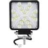 Willpower 1PC Faro LED 4 Pollici 48W Faretto LED 12V 24V Luci da Lavoro Spotlights Fendinebbia LED per Trattore Fuoristrada Camion Barca Auto 4x4, IP67, 3000K 6000K Doppio Colore, Quadrato