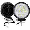 Willpower 2PCS Faro LED 4 Pollici 36W Faretto LED 12V 24V Luci da Lavoro Spotlights Fendinebbia LED per Trattore Fuoristrada Camion Barca Auto 4x4, IP67, 3000K 6000K Doppio Colore, Rotondo