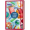 BLOCK NOTES PB598 Cartonato A5 Avorio 240p Elastico Segnapagina Personalizzate o neutre