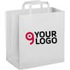 Shopper carta 90g maniglia piatta 5kg 32x22x33cm Take Away Personalizzate o neutre