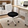 XUEGW Sedia da ufficio girevole con imbottitura morbida, sedia da lavoro regolabile in altezza, sedia ergonomica per studio (Bianco e nero)